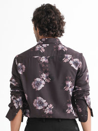 RARE RABBIT Men Muds Regular Fit Floral Printed Cotton Shirt