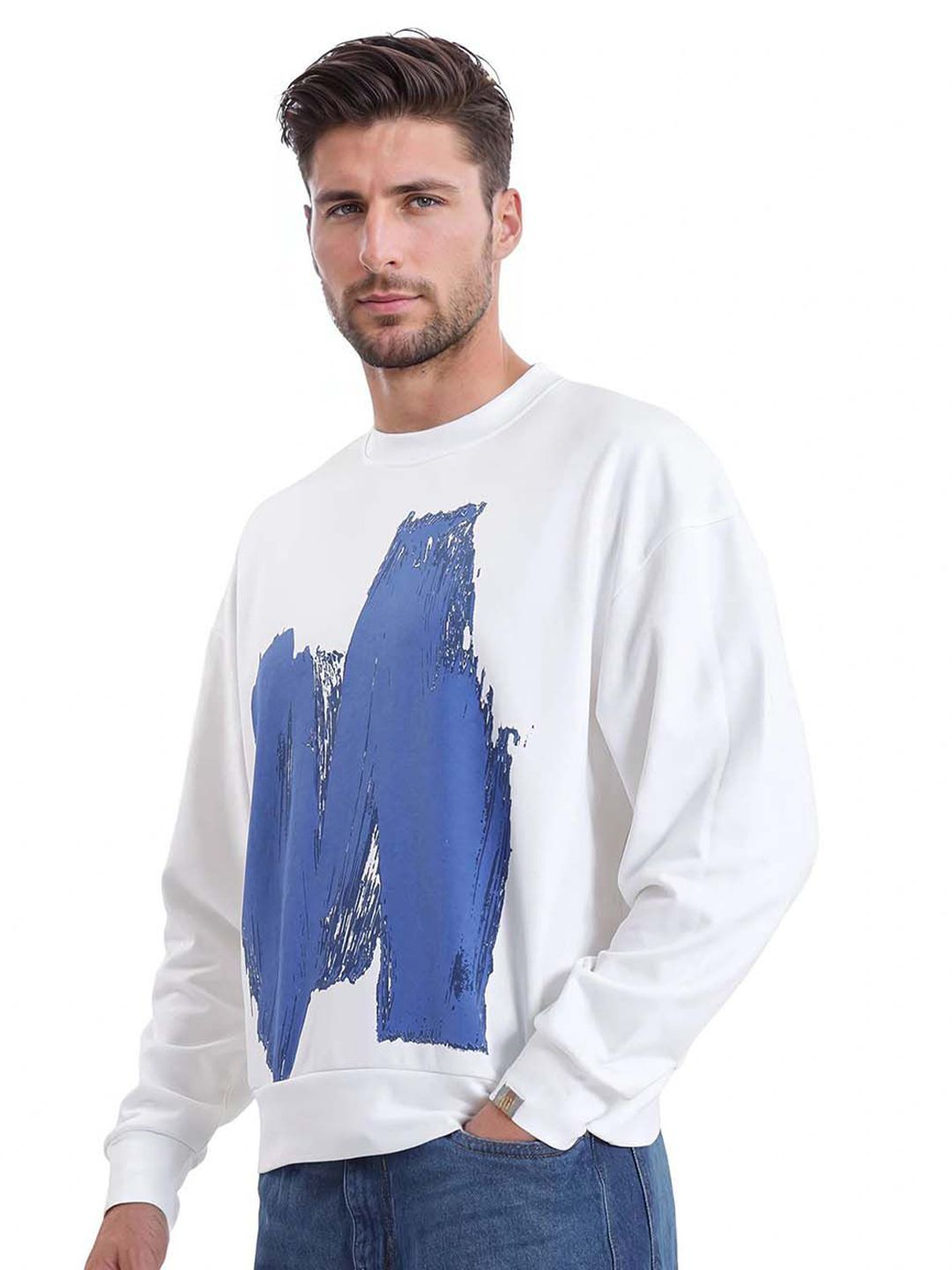 RARE RABBIT Men Printed Sweatshirt