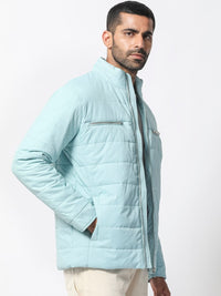 RARE RABBIT Men Beylor Puffer Mock Collar Padded Jacket