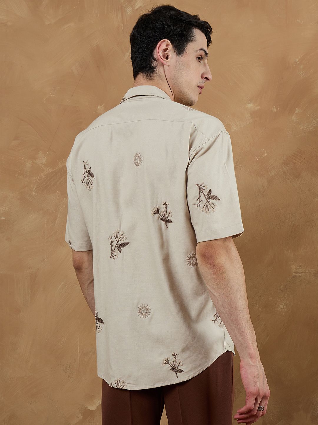 Embroidered Oversized Shirt