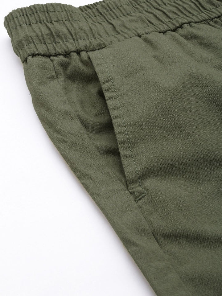 The Indian Garage Co Men Mid-Rise Slim Fit Joggers