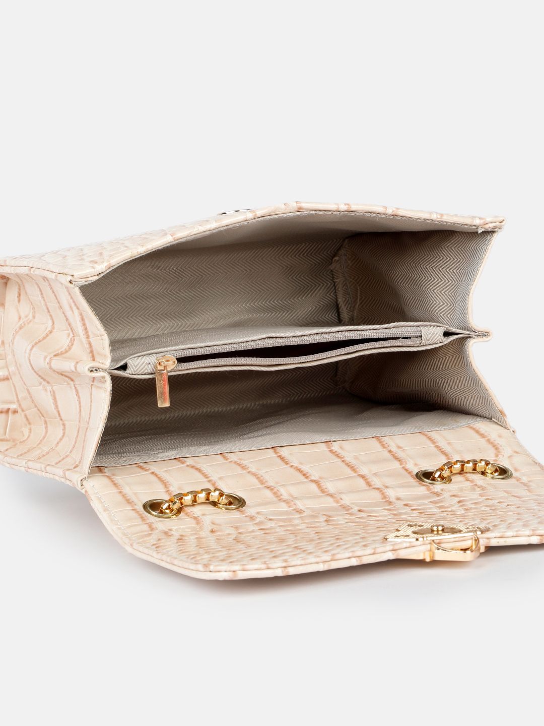 DressBerry Animal Textured Structured Shoulder Bag