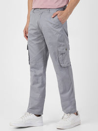 Urbano Fashion Men Mid-Rise Cargos Trousers