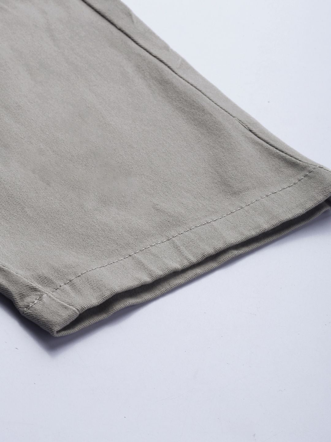 The Indian Garage Co Men Grey Slim Fit Chinos