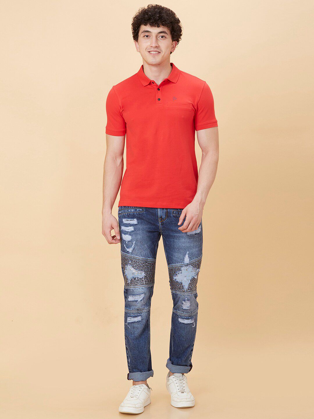 Menjadi T-Shirt Lengan Pendek Polo Manusia