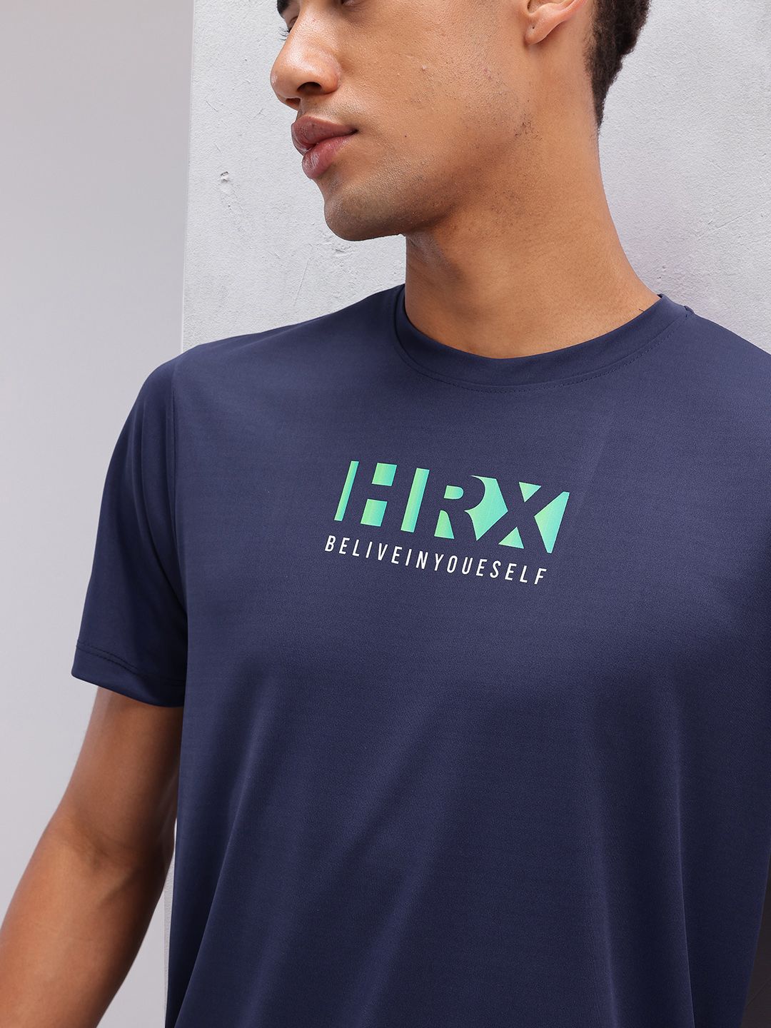 HRX by Hrithik Roshan Typography Printed Training T-shirt