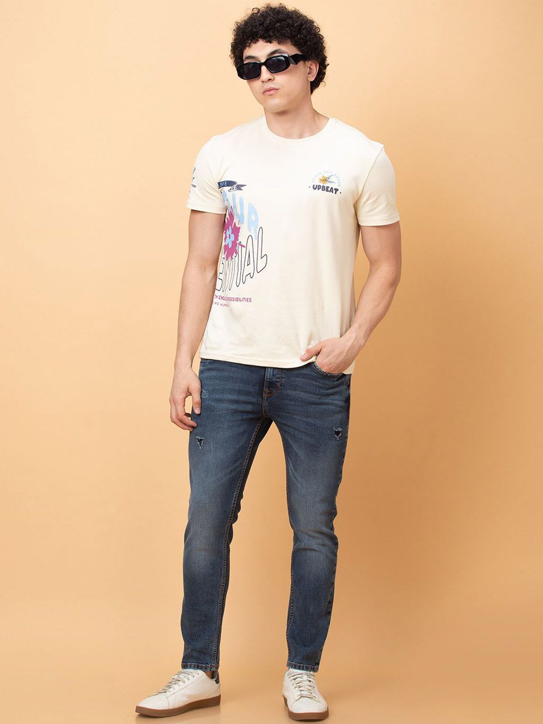Being Human Men Low Distress Heavy Fade Jeans