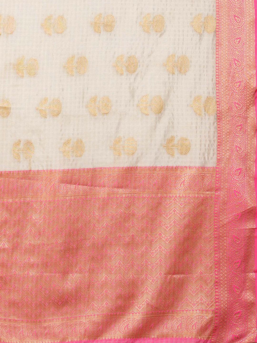 Saree mall Ethnic Motifs Zari Sungudi Sarees