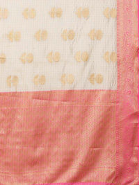 Saree mall Ethnic Motifs Zari Sungudi Sarees