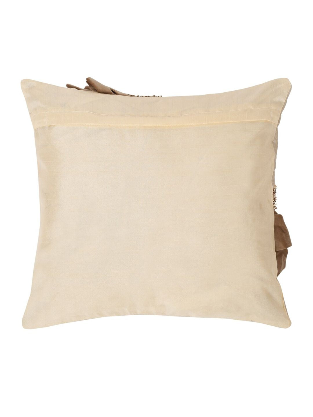 HOSTA HOMES Beige & Brown 5 Pieces Geometric Square Cushion Covers
