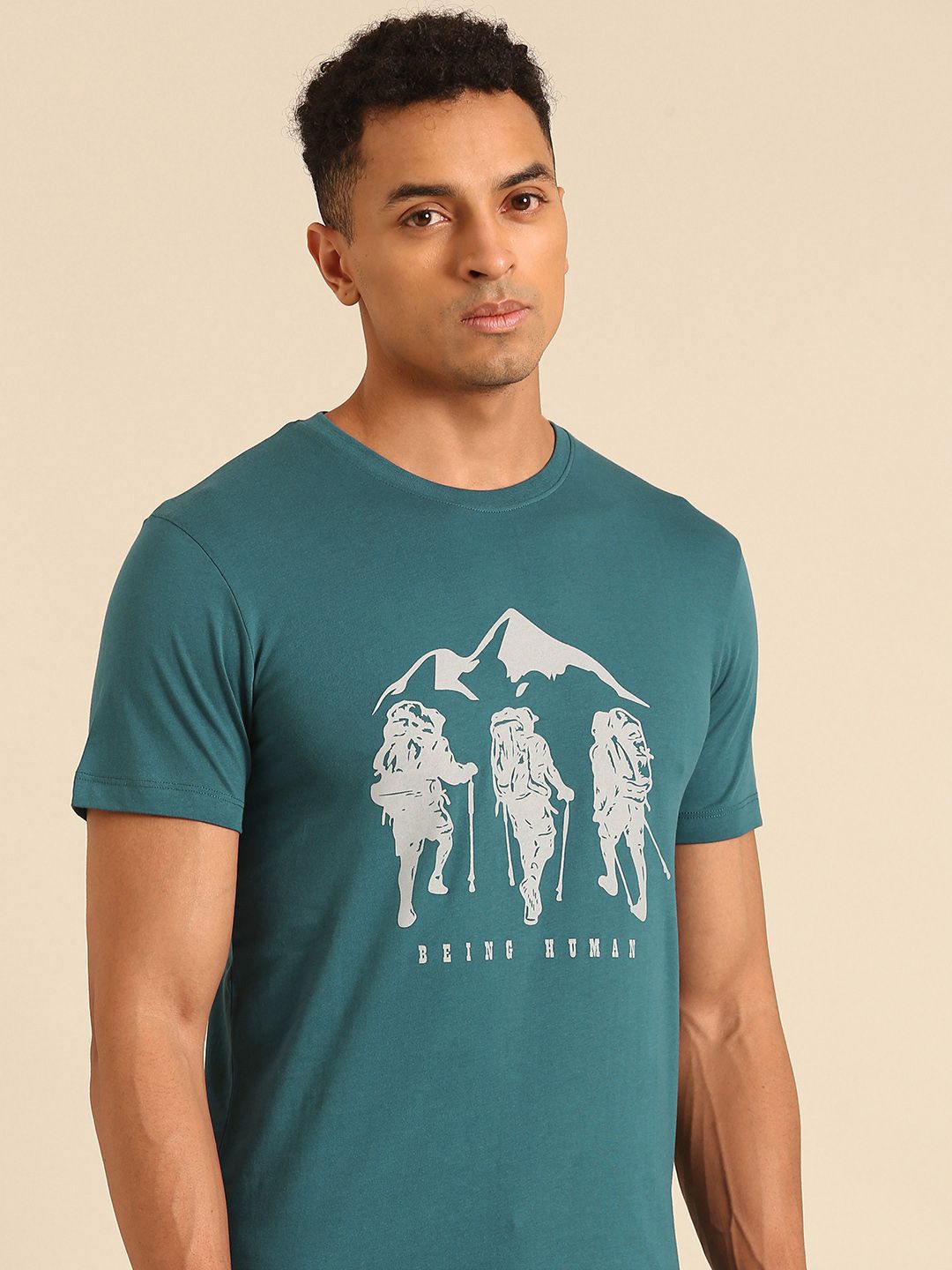 Being Human Printed Pure Cotton T-shirt
