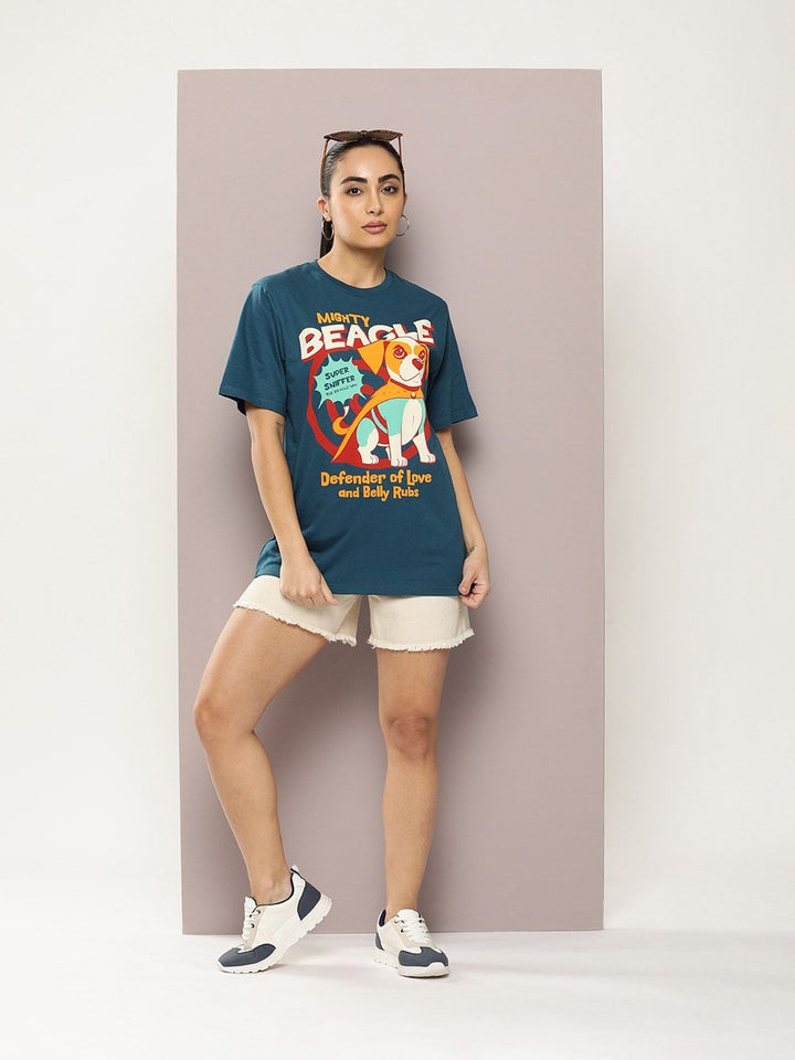 DILLINGER Graphic Printed Oversized Pure Cotton T-shirt