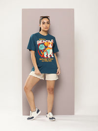 DILLINGER Graphic Printed Oversized Pure Cotton T-shirt