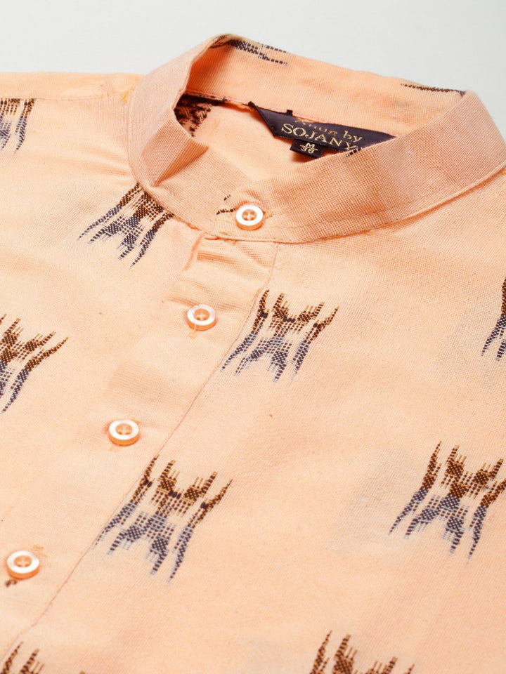 Anug oleh SOJANYA Men Kurta Warna Peach