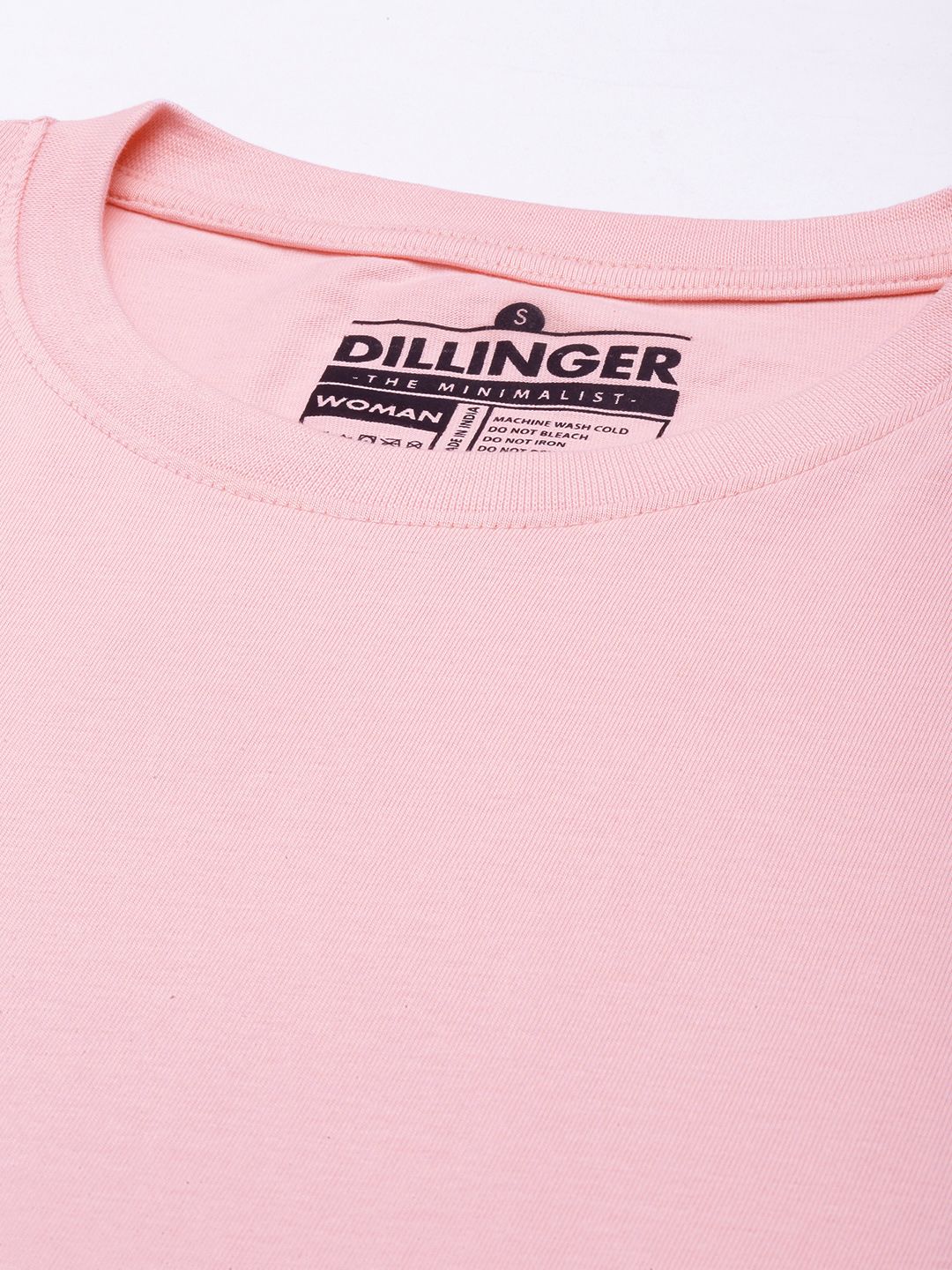Dillinger Wanita Pink T-shirt Tulen Tulen Besar