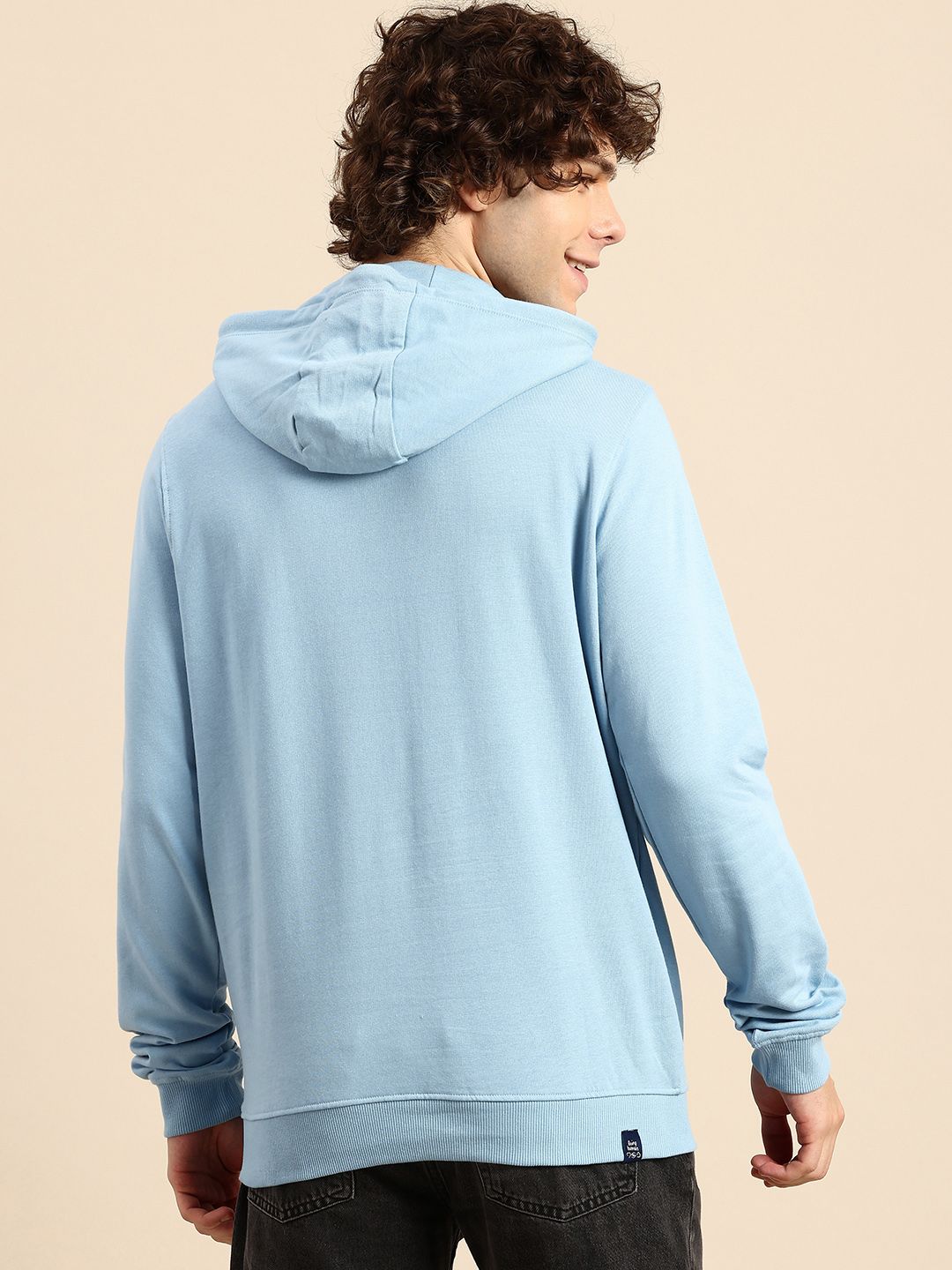 Being Human Pure Cotton Brad Logo Printed Hooded Sweatshirt