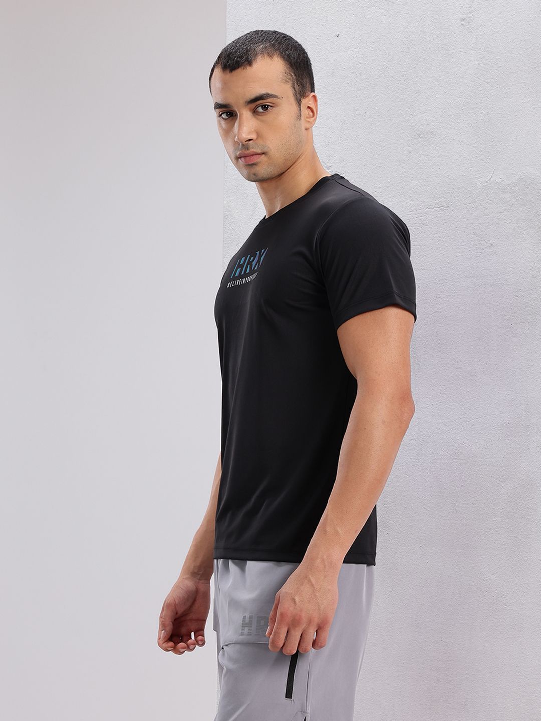 HRX by Hrithik Roshan Men Brand Logo Printed Training T-shirt