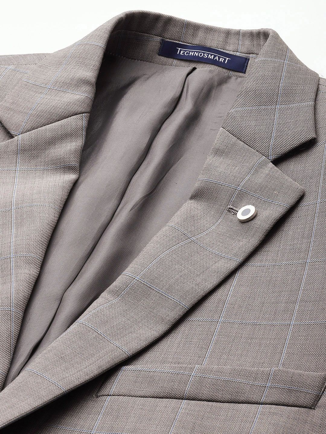 Raymond Checked Contemporary Fit 2-Peice Formal Suits