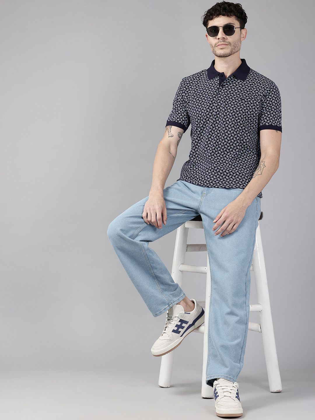 Park Avenue Printed Polo Collar T-shirt