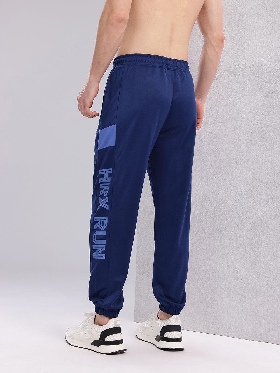HRX by Hrithik Roshan Men Brand Logo Printed Mid-Rise Rapid-Dry Running Joggers