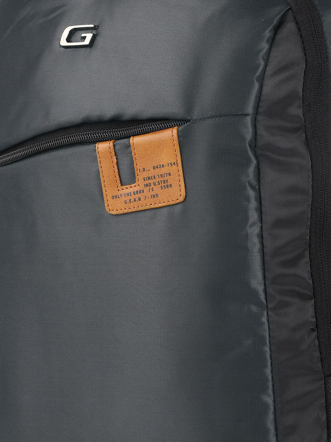 Gear Unisex Charcoal Grey Solid COMPACT BUSINESS LAPTOP Backpack