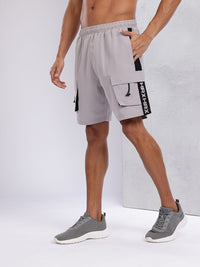 HRX by Hrithik Roshan Men Typography Printed Mid-Rise Cargo-Style Training Shorts