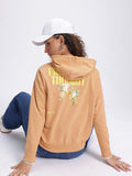 DressBerry Streetwear Floral Hooded Drop-Shoulder Sweatshirt