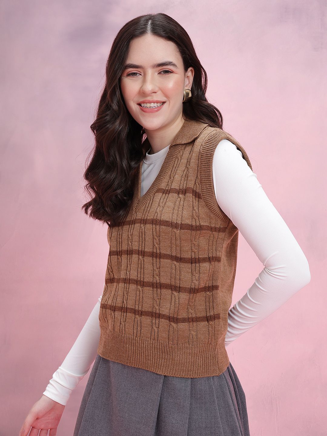 DressBerry Women Cable Knit Acrylic Pullover