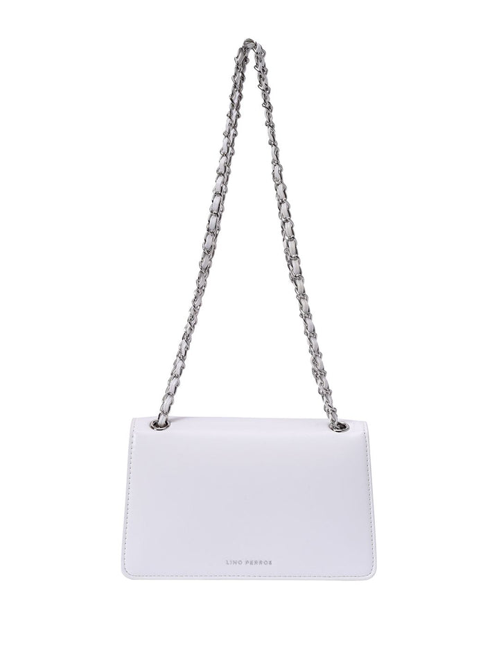 Lino Perros PU Swagger Shoulder Bag with Applique