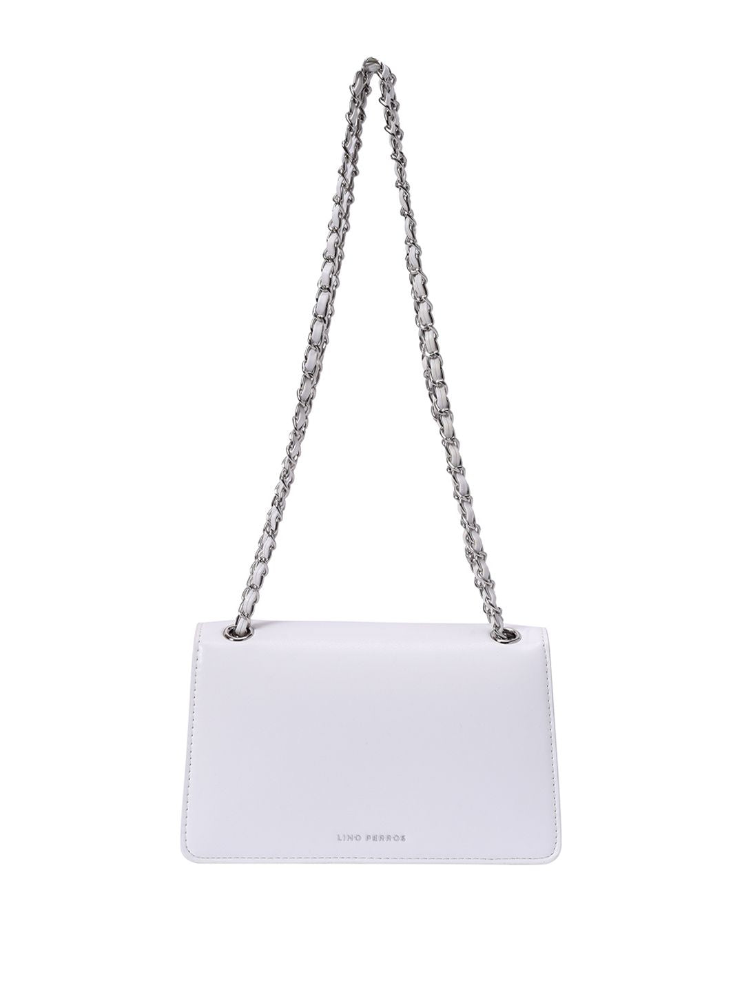 Lino Perros PU Swagger Shoulder Bag with Applique