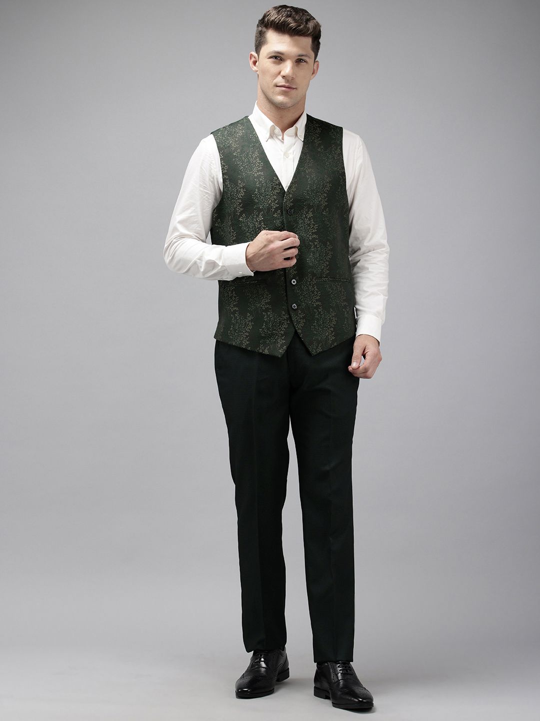 Park Avenue Single Breasted Slim Fit 3-Piece Formal Suit