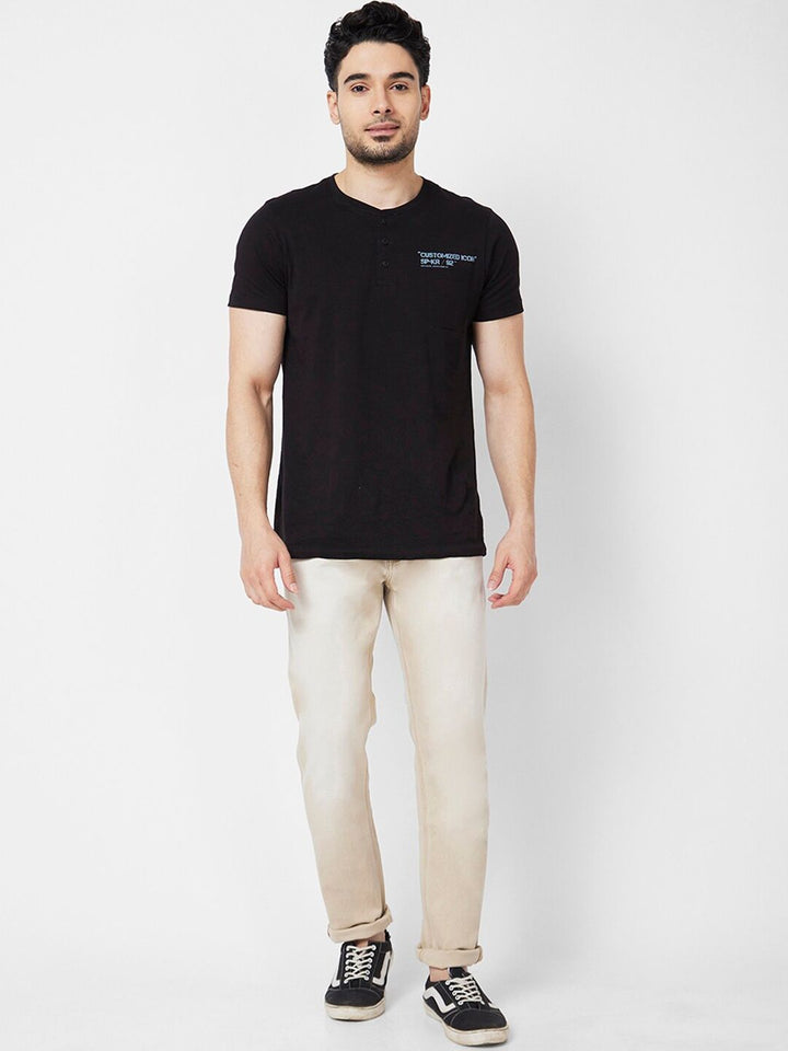 SPYKAR Men Clean Look Slim Fit Narrow Light Fade Low-Rise Stretchable Jeans