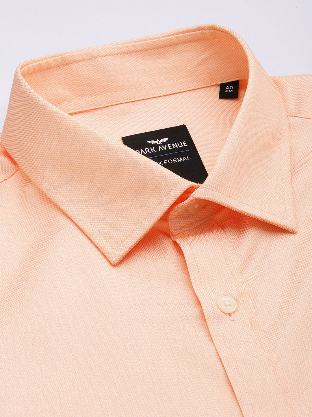 Park Avenue Self Design Slim Fit Textured Formal Shirt