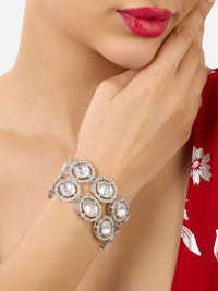 Set Mutiara Zaveri 2 Gelang Lilit Berlian Austria Bersalut Emas
