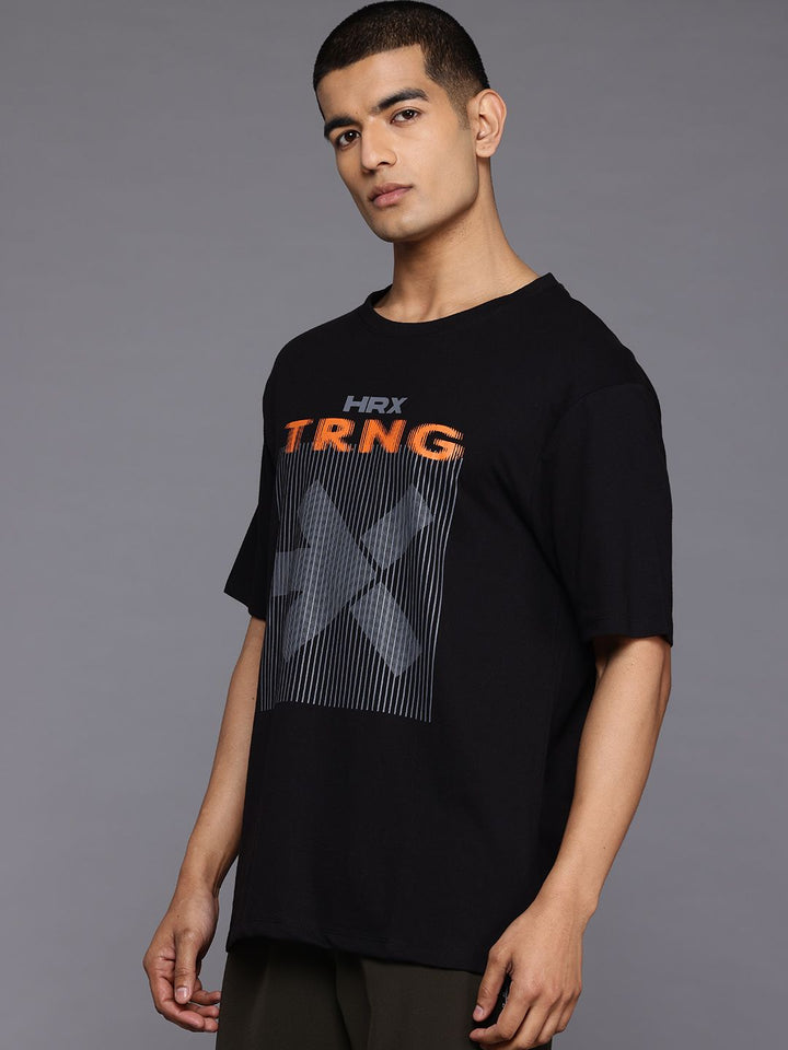 HRX by Hrithik Roshan Brand Logo Printed Training T-shirt