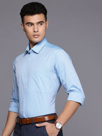 Raymond Pure Cotton Textured Slim Fit Formal Shirt