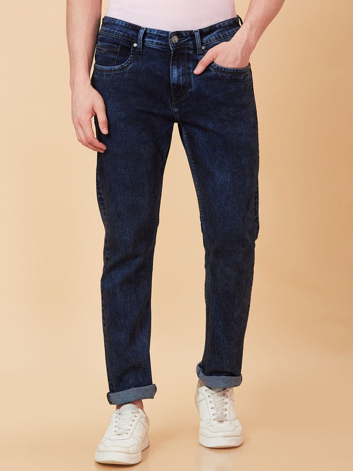 Being Human Men Slim Fit Mid Rise Clean Look Light Fade Jeans