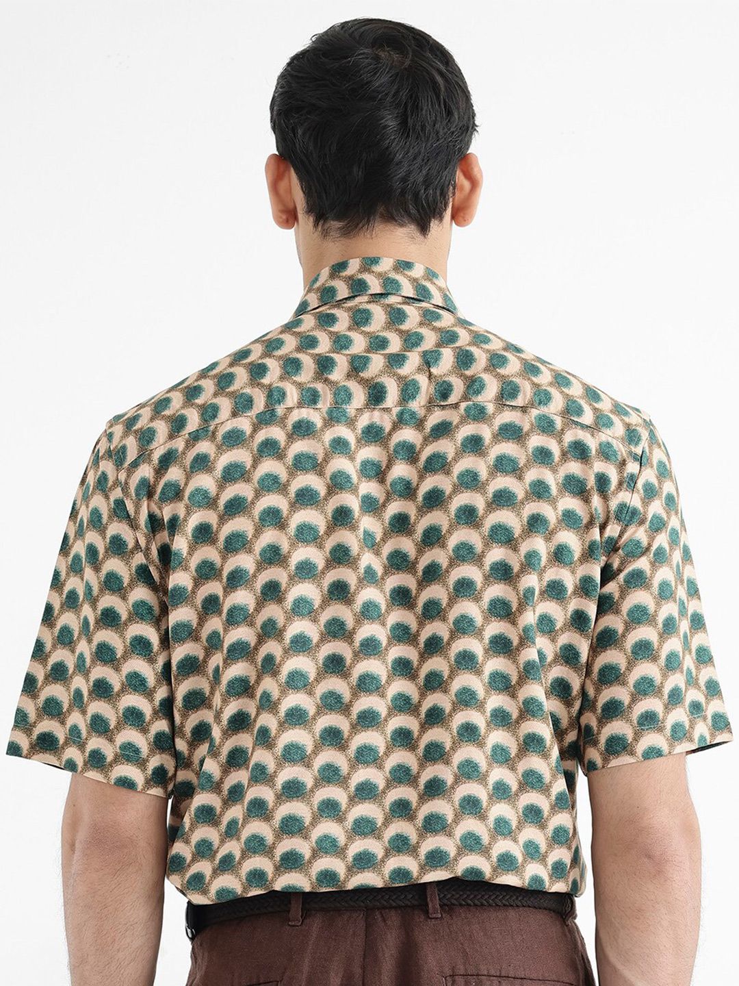 RARE RABBIT Men Printed Tokai Regular Fit Opaque Shirt