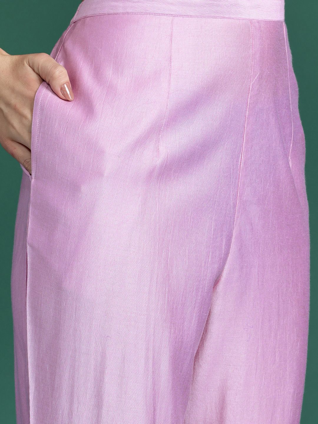 Indo Era Ethnic Motifs Embroidered Thread Work Liva Kurta with Trousers & With Dupatta
