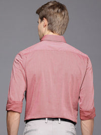 Raymond Pure Cotton Self Design Slim Fit Textured Formal Shirt