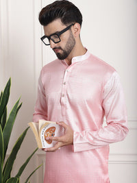 SOJANYA Rekaan Tenunan Kolar Mandarin Silk Cotton Kurta