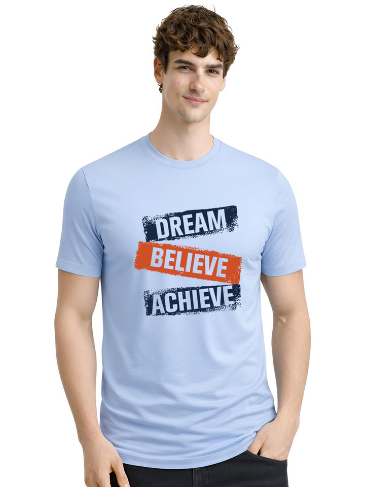 ADRO Men Typography Printed T-shirt