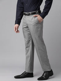 Park Avenue Men Solid Smart Fit Low-Rise Formal Trousers