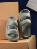 HRX by Hrithik Roshan Men Olive Green Rubber Sliders
