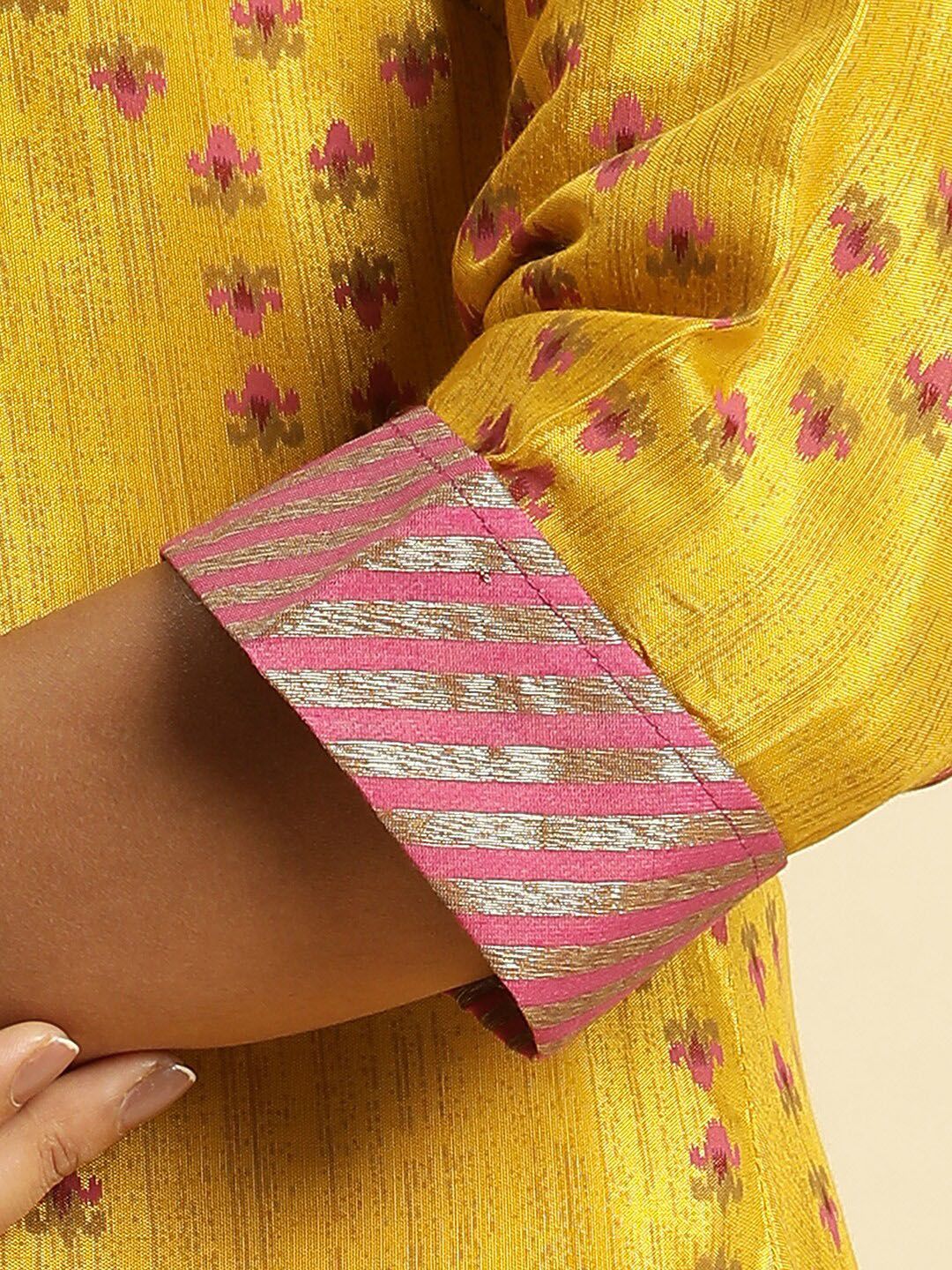 W Ethnic Motifs Printed Anarkali Kurta