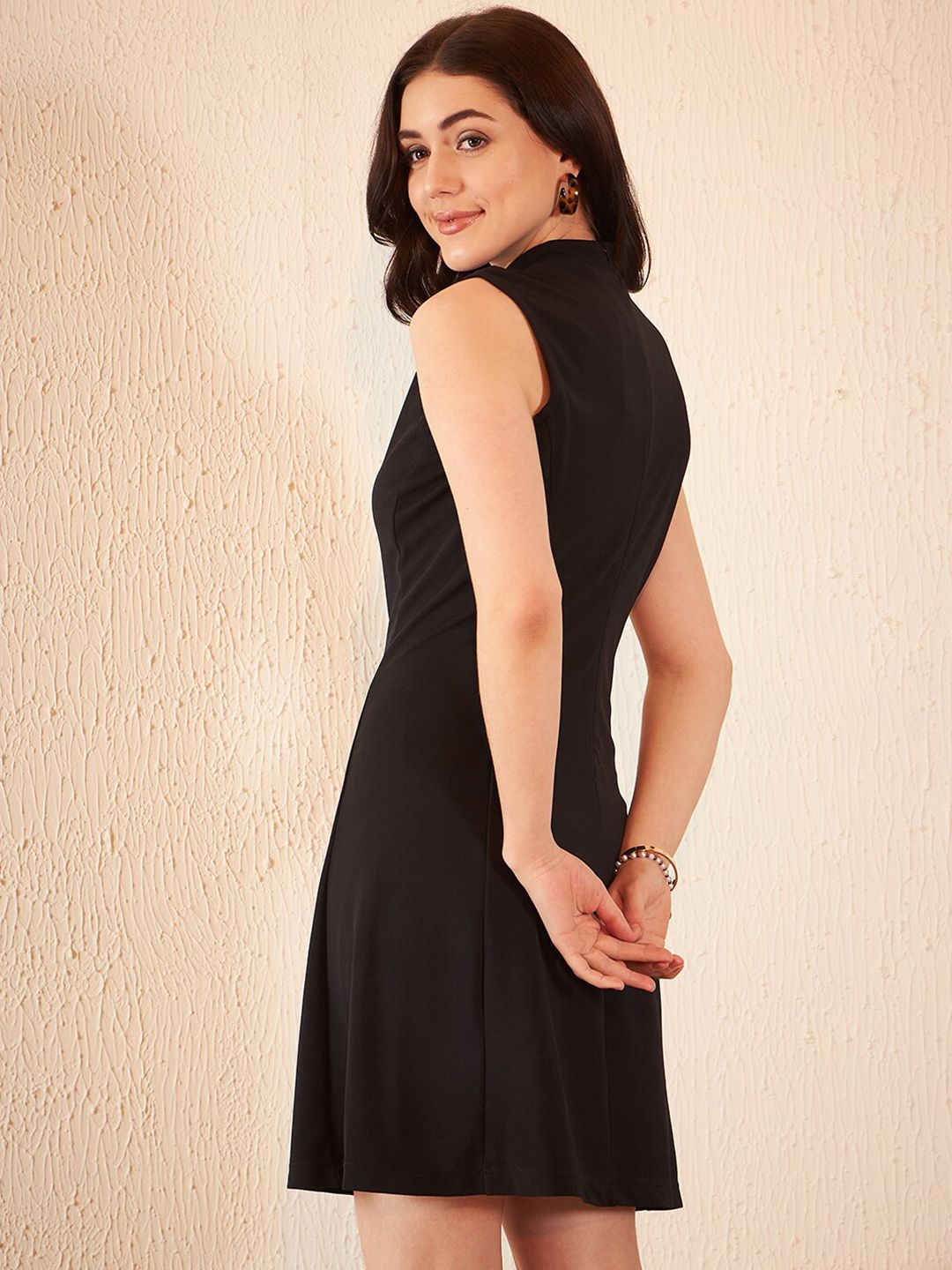 DENNISON Halter Neck A-Line Dress
