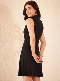 DENNISON Halter Neck A-Line Dress