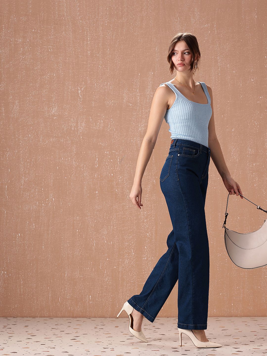 all about you Women Straight Fit High-Rise Stretchable Jeans