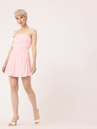 DressBerry Adorable Stylish Flared Bandeau Mini Dress