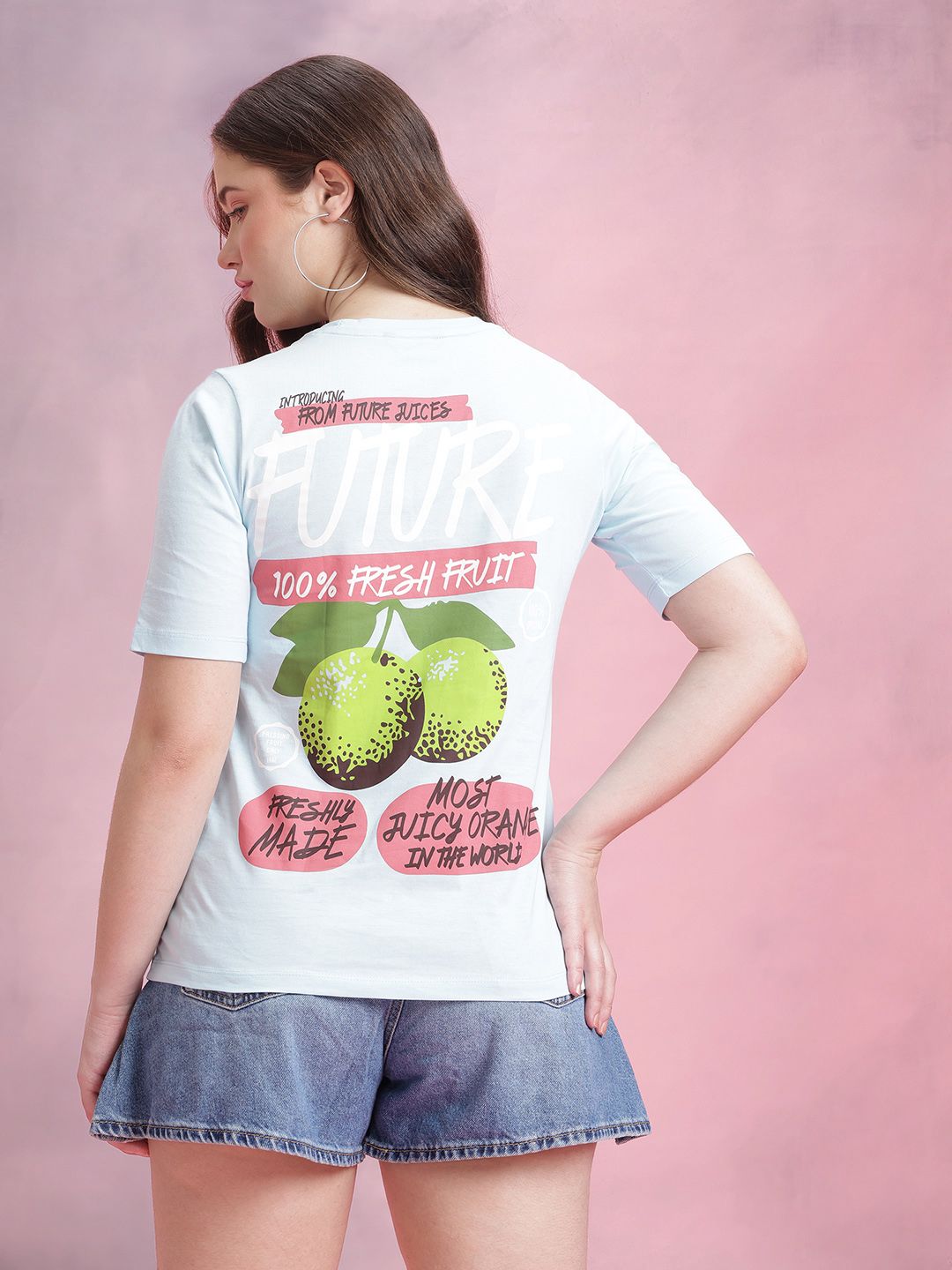 DressBerry Graphic Printed Pure Cotton T-shirt